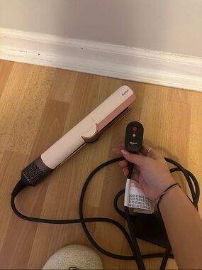 Dyson Pink and Rose Gold AIR Hair Straightener with Control